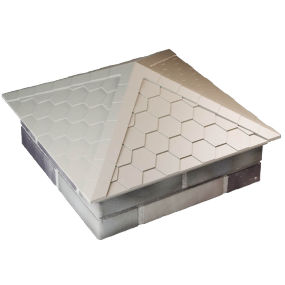 Колпак Zking Эверест Бежевый на столб 2х2 кирпича (535х535мм) Новомосковск фото