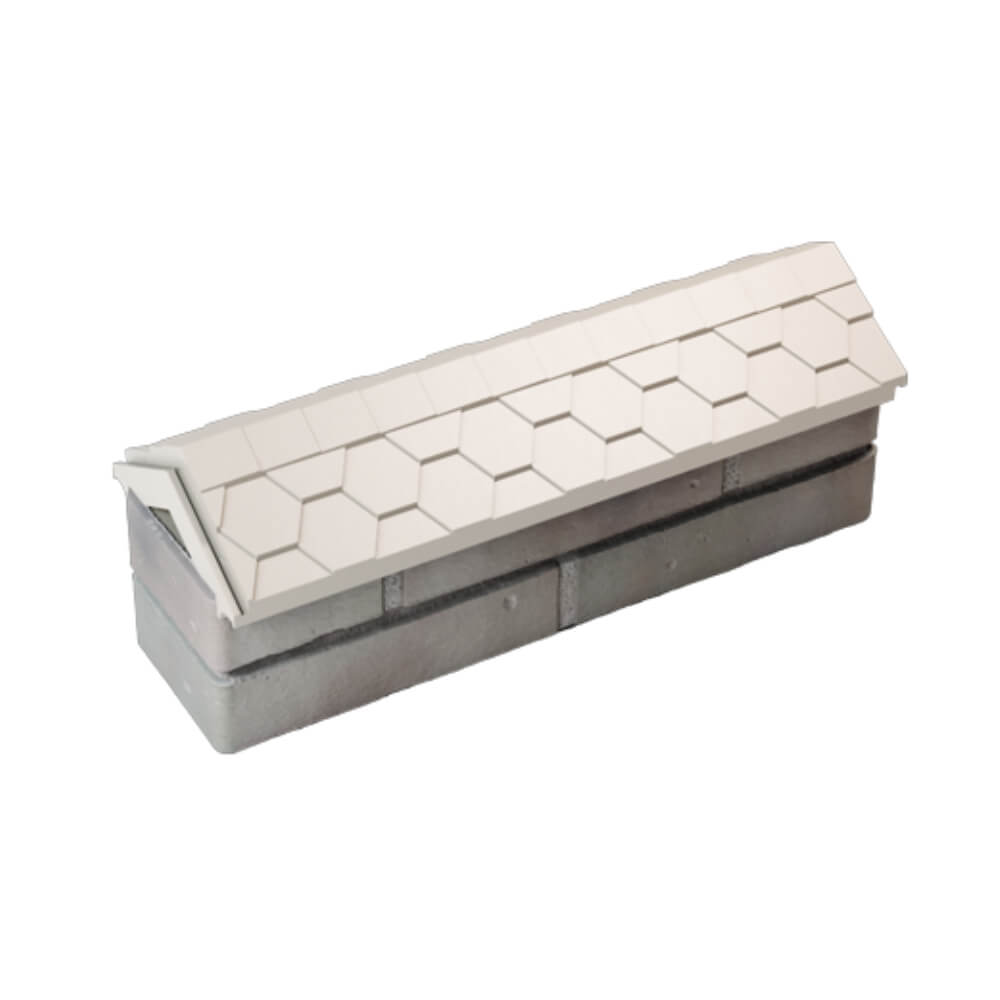 Парапет Zking Эверест Бежевый с посадкой на 0.5 кирпича (130мм) в Новомосковске фото