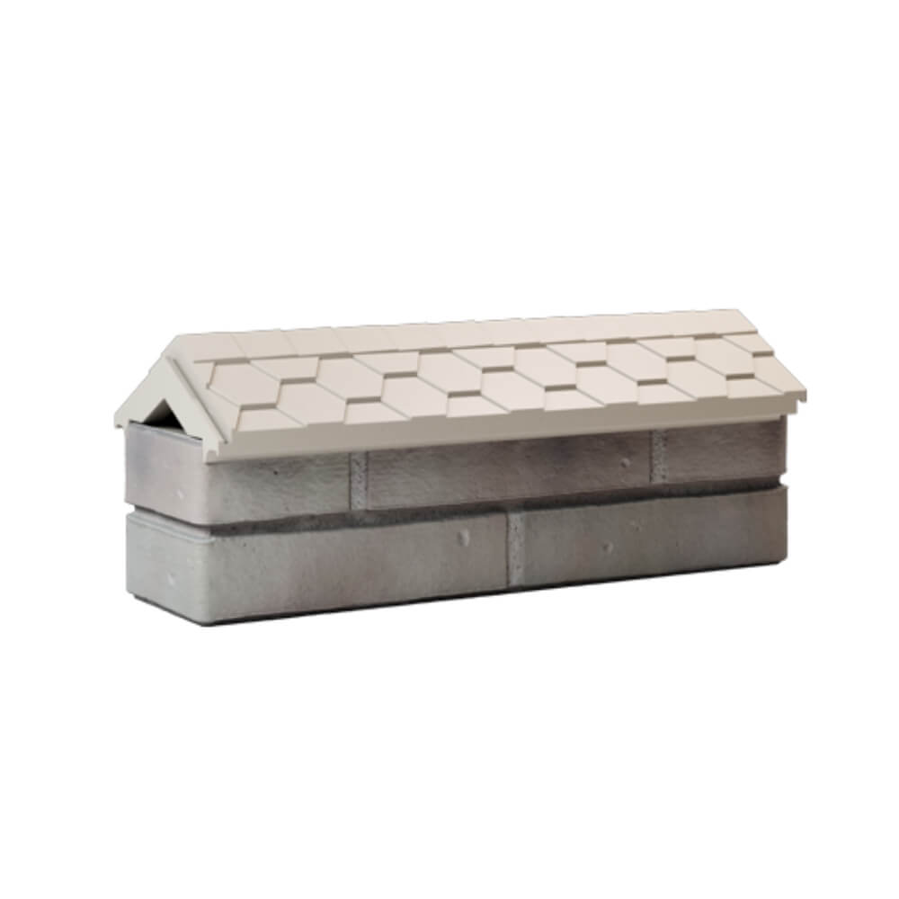 Парапет Zking Эверест Бежевый с посадкой на 0.5 кирпича (130мм) Новомосковск фото