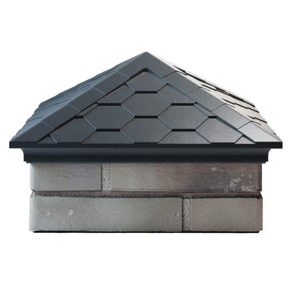 Колпак Zking Эверест Серый на столб 1.5х1.5 кирпича (390х390мм) Новомосковск фото