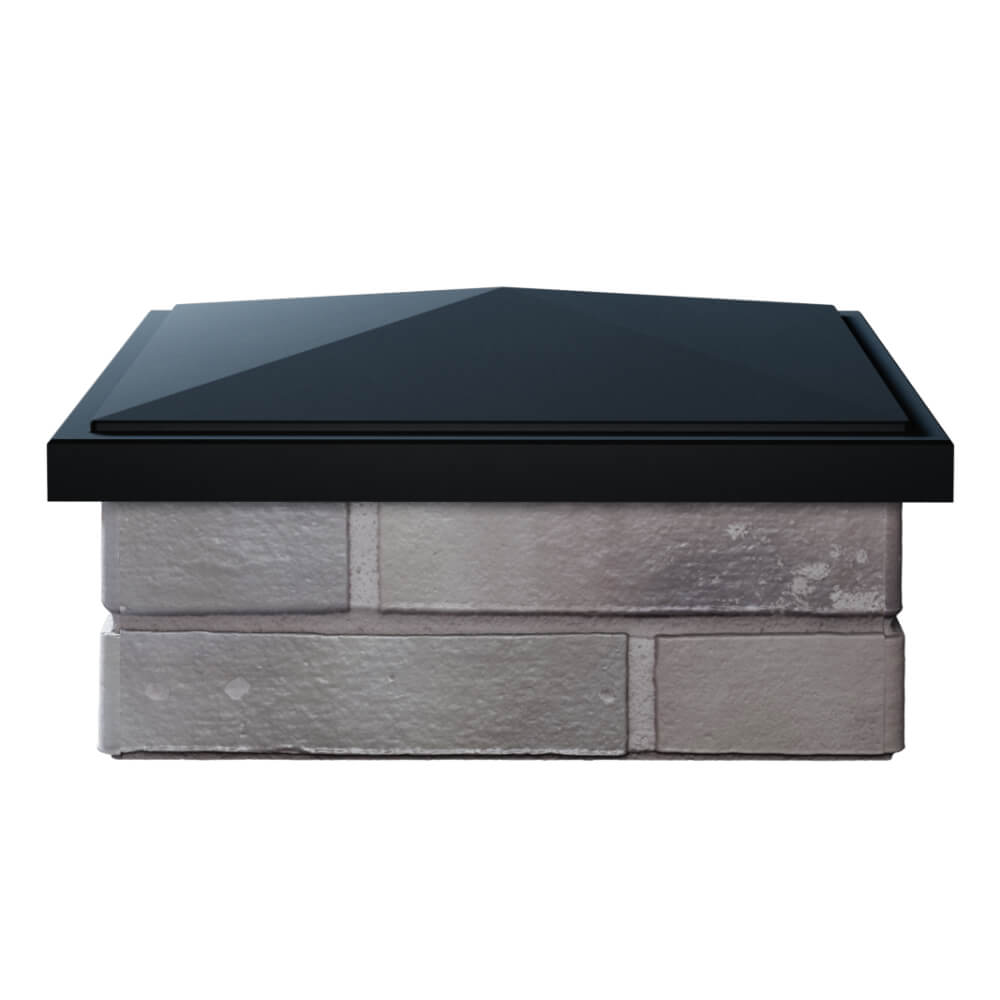 Колпак Zking БонаМоно Черный на столб 1.5х1.5 кирпича (385х385, 400х400мм) Новомосковск фото