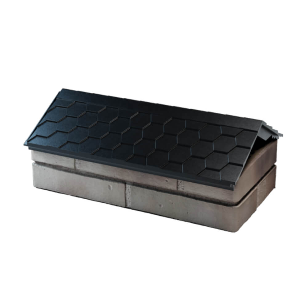 Парапет Zking Эверест Черный с посадкой на 1 кирпич (200/225/255мм) в Новомосковске фото