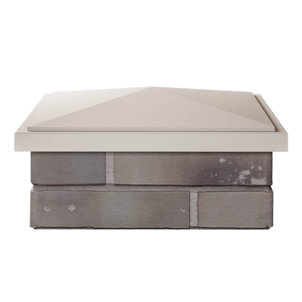 Колпак Zking БонаМоно Бежевый на столб 1.5х1.5 кирпича (385х385, 400х400мм) Новомосковск фото