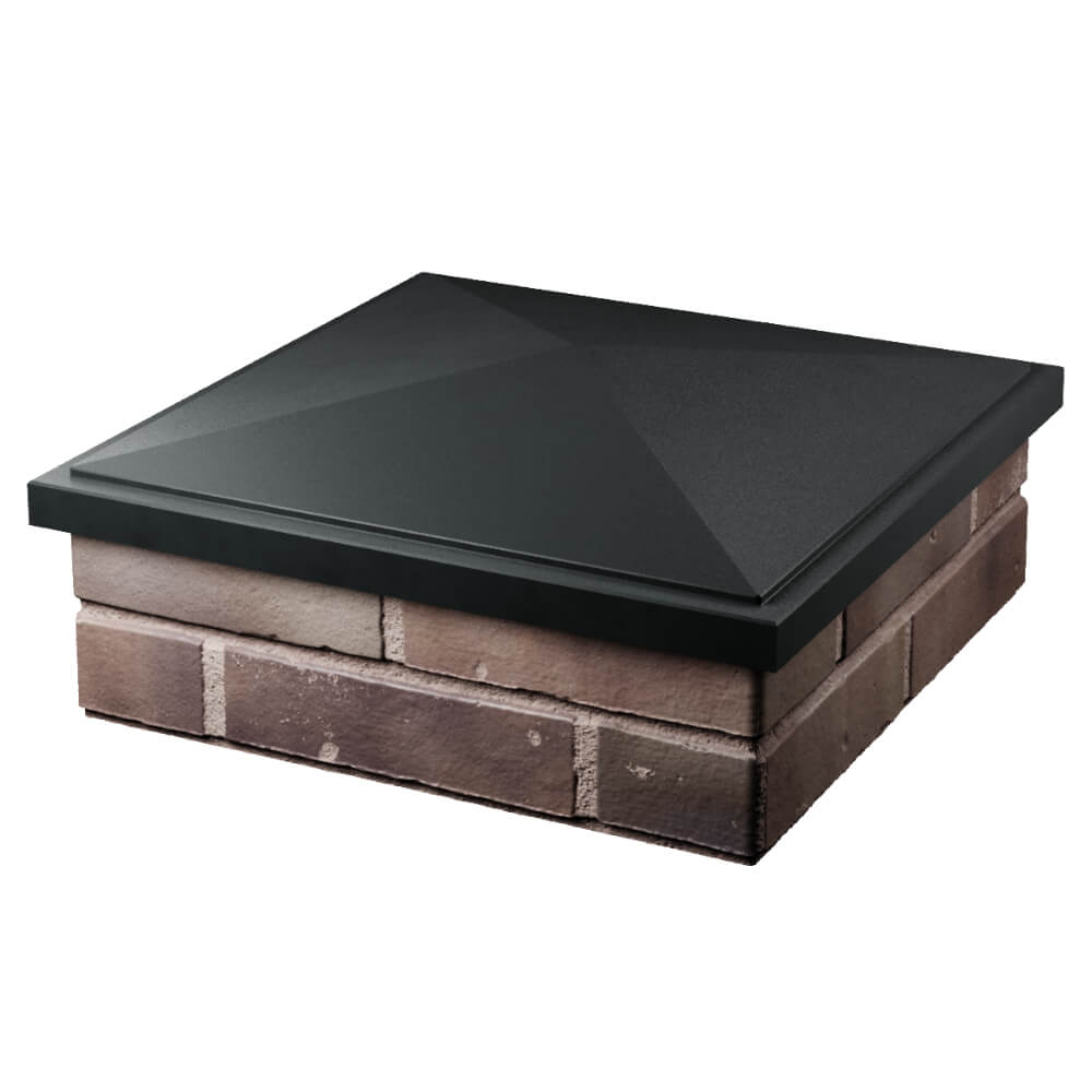 Колпак Zking БонаМоно Черный на столб 2х2 кирпича (515х515, 530х530мм) в Новомосковске фото