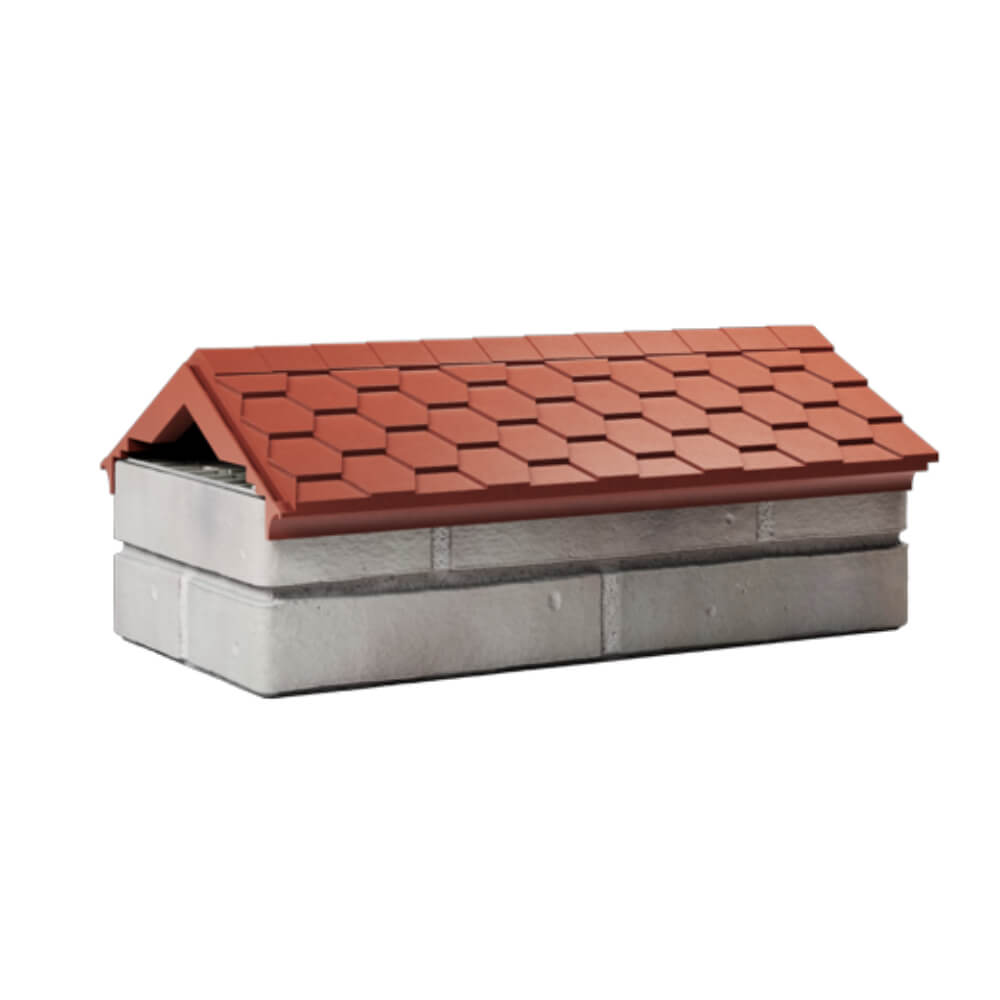 Парапет Zking Эверест Красный с посадкой на 1 кирпич (200/225/255мм) Новомосковск фото