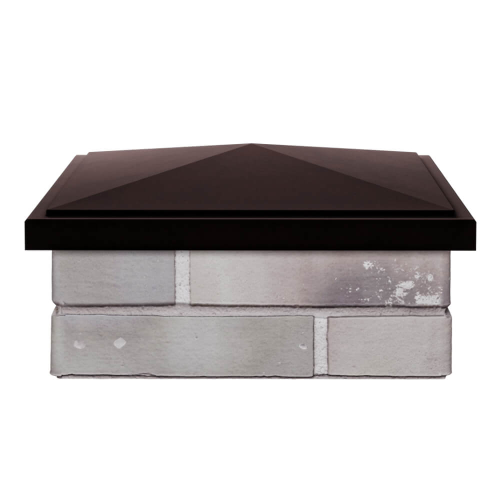 Колпак Zking БонаМоно Коричневый на столб 1.5х1.5 кирпича (385х385, 400х400мм) Новомосковск фото