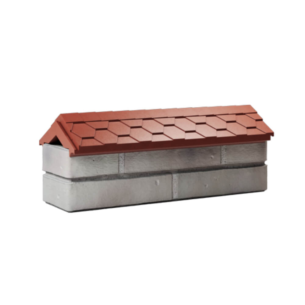 Парапет Zking Эверест Красный с посадкой на 0.5 кирпича (130мм) Новомосковск фото