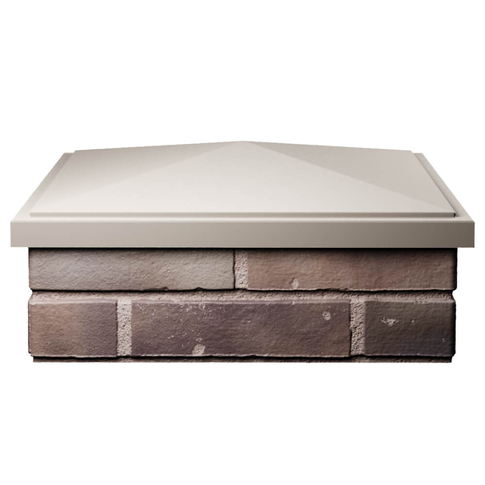 Колпак Zking БонаМоно Бежевый на столб 2х2 кирпича (515х515, 530х530мм) Новомосковск фото