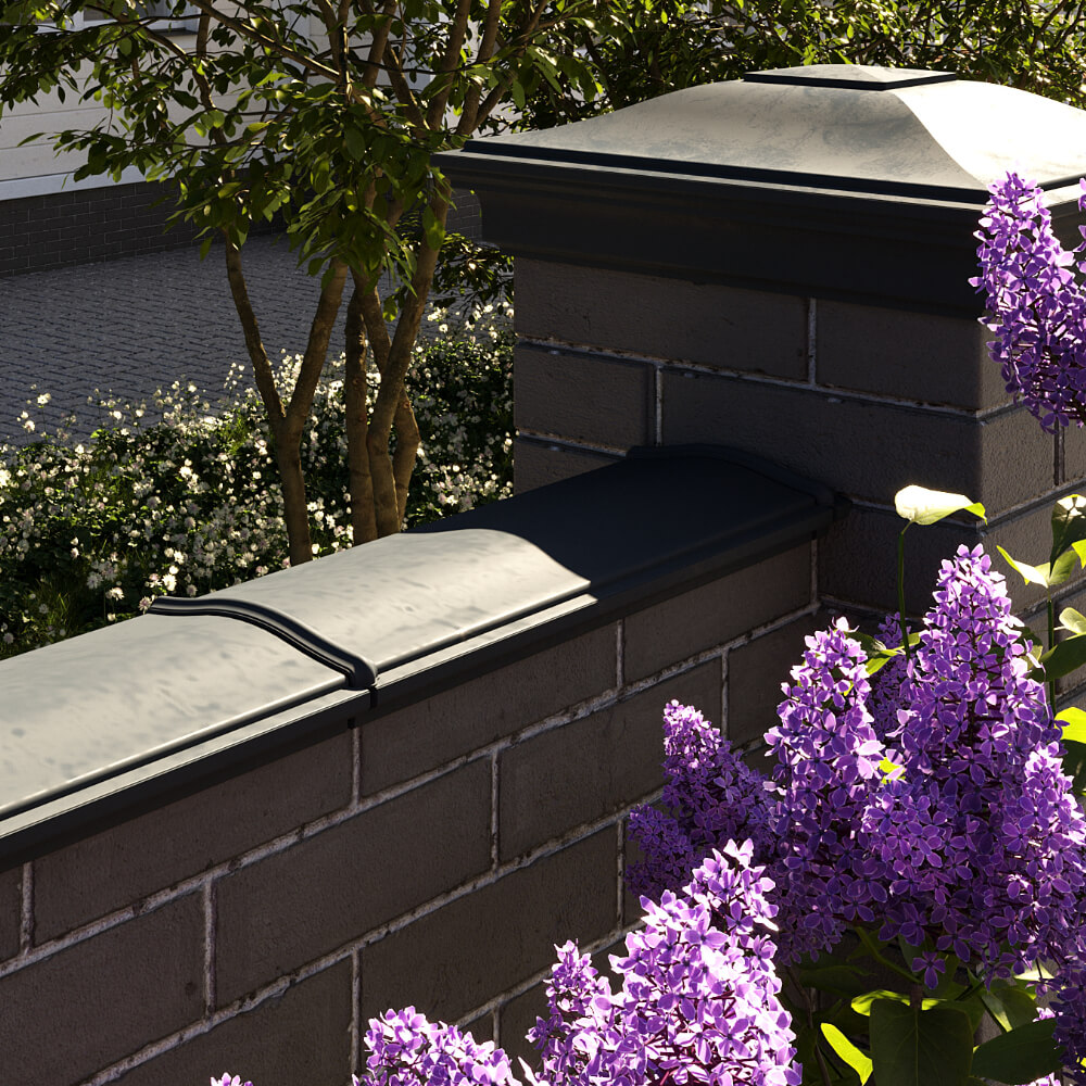 Парапет Zking Монблан Черный посадка на 0.5 кирпича (130мм) в Новомосковске фото