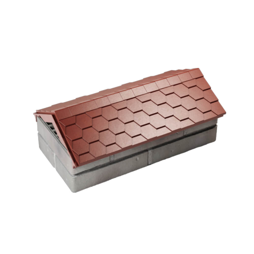 Парапет Zking Эверест Красный с посадкой на 1 кирпич (200/225/255мм) в Новомосковске фото