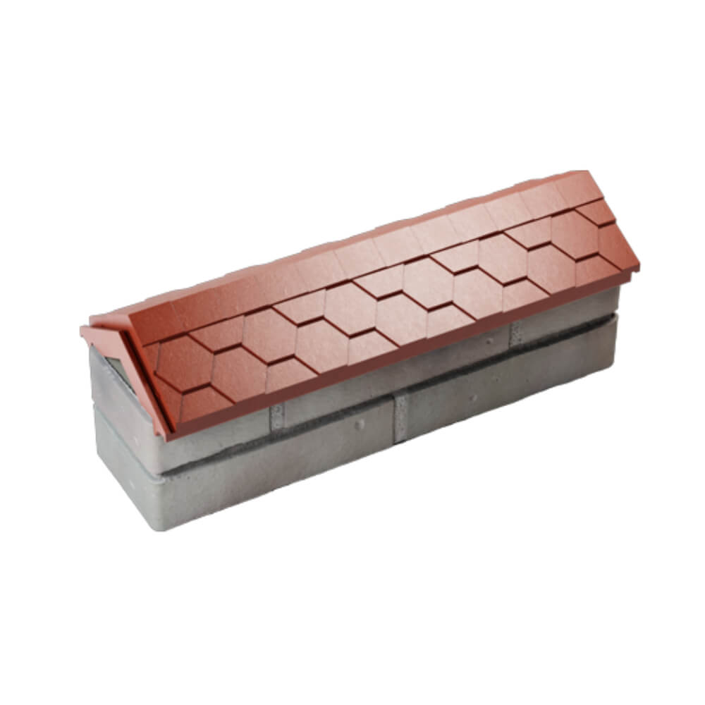 Парапет Zking Эверест Красный с посадкой на 0.5 кирпича (130мм) в Новомосковске фото