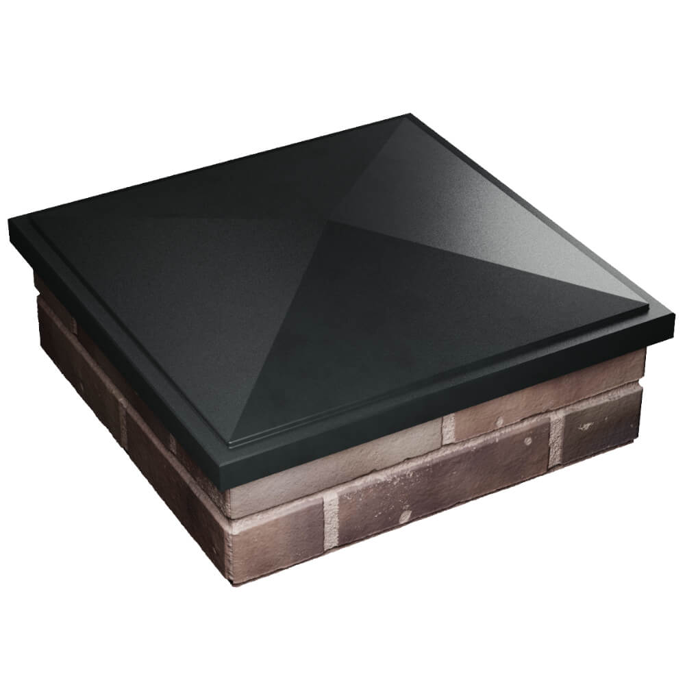 Колпак Zking БонаМоно Черный на столб 2х2 кирпича (515х515, 530х530мм) в Новомосковске фото