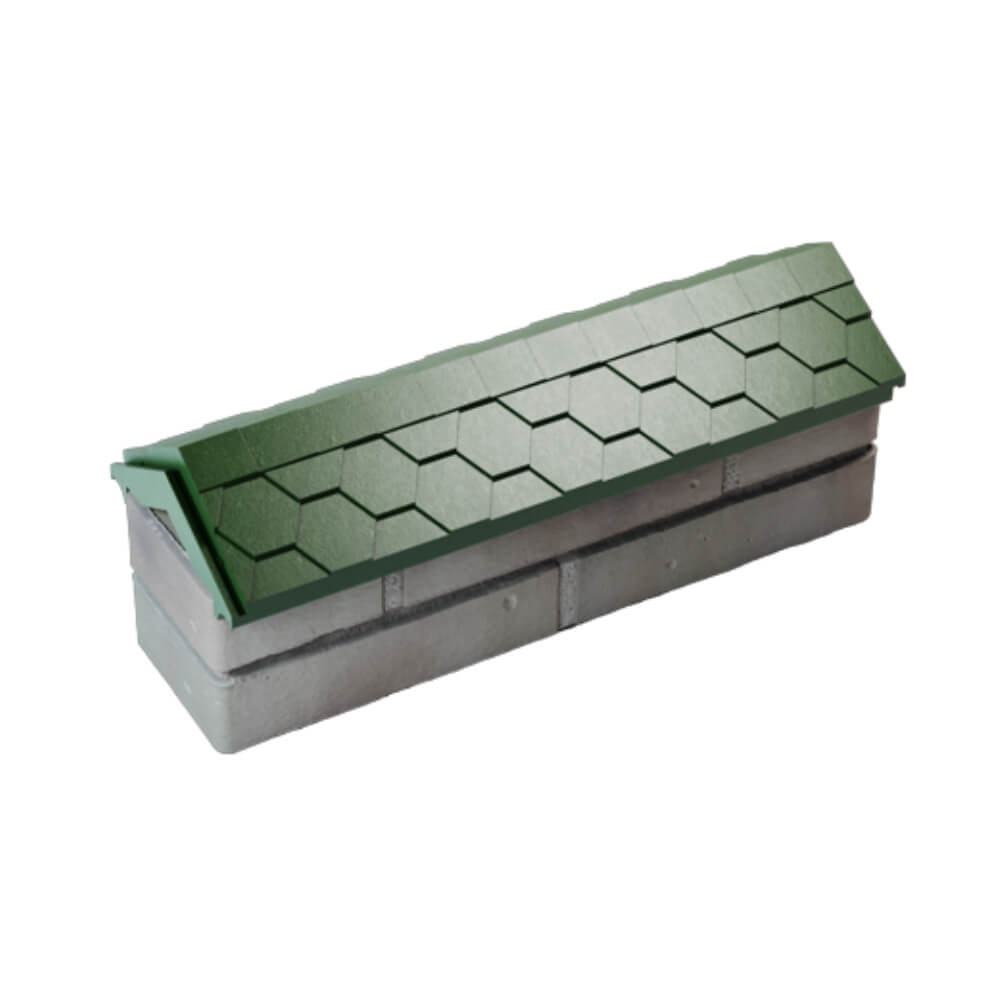 Парапет Zking Эверест Зеленый с посадкой на 0.5 кирпича (130мм) в Новомосковске фото