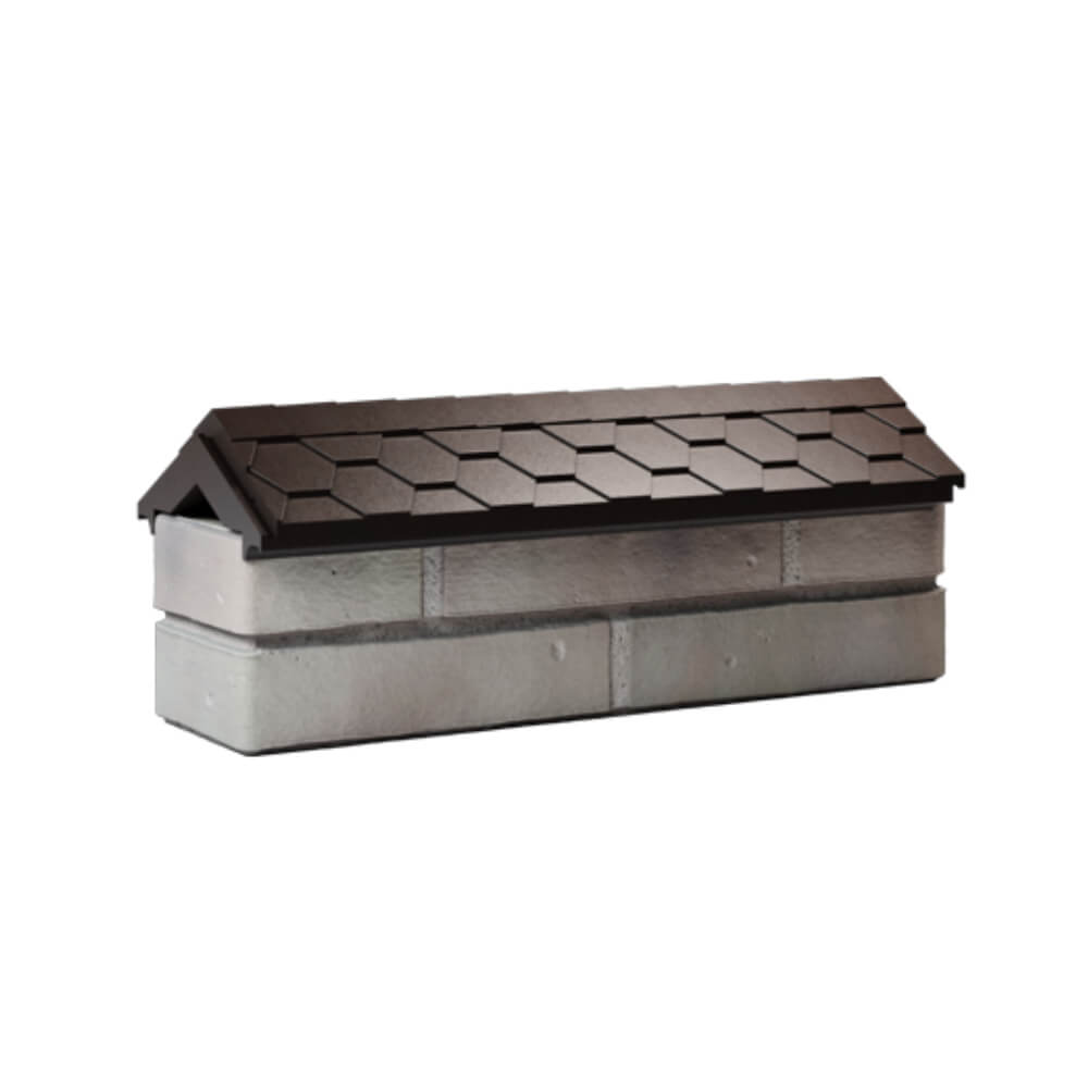 Парапет Zking Эверест Коричневый с посадкой на 0.5 кирпича (130мм) Новомосковск фото