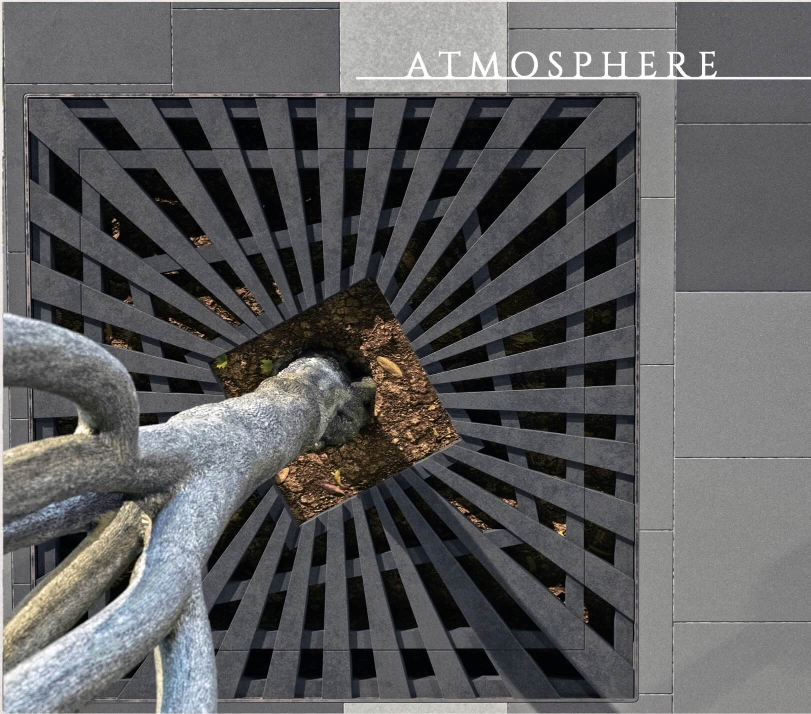 Приствольная решетка для дерева ZKING ATMOSPHERE 1.2х1.2м Черная в Новомосковске фото