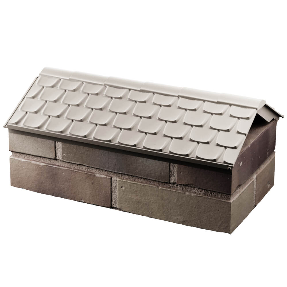 Парапет Zking Эльбрус Бежевый с посадкой на 1 кирпич (255мм) в Новомосковске фото