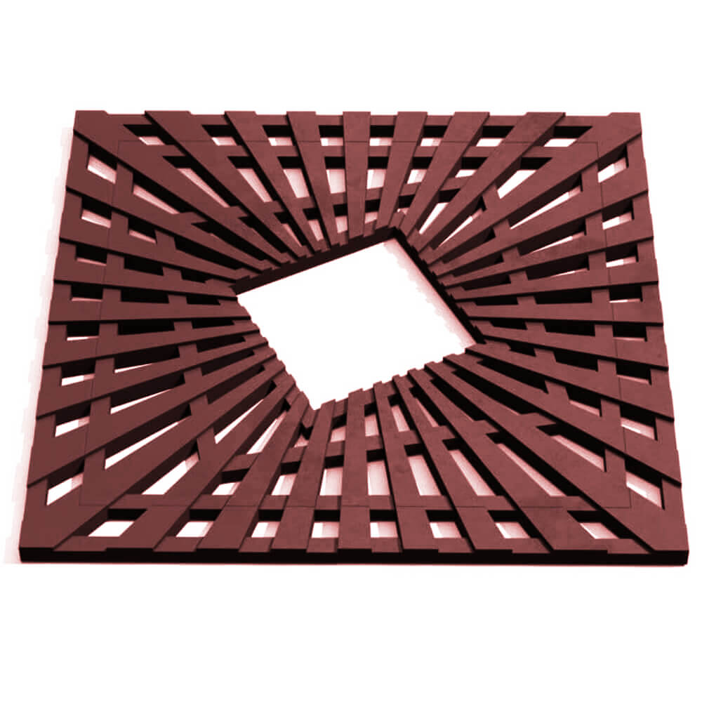 Приствольная решетка для дерева ZKING ATMOSPHERE 1.2х1.2м Коричневая Новомосковск фото