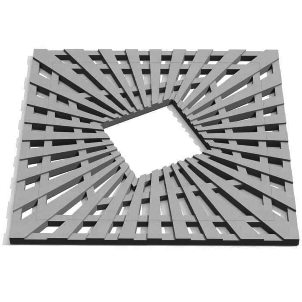 Приствольная решетка для дерева ZKING ATMOSPHERE 1.2х1.2м Серая Новомосковск фото