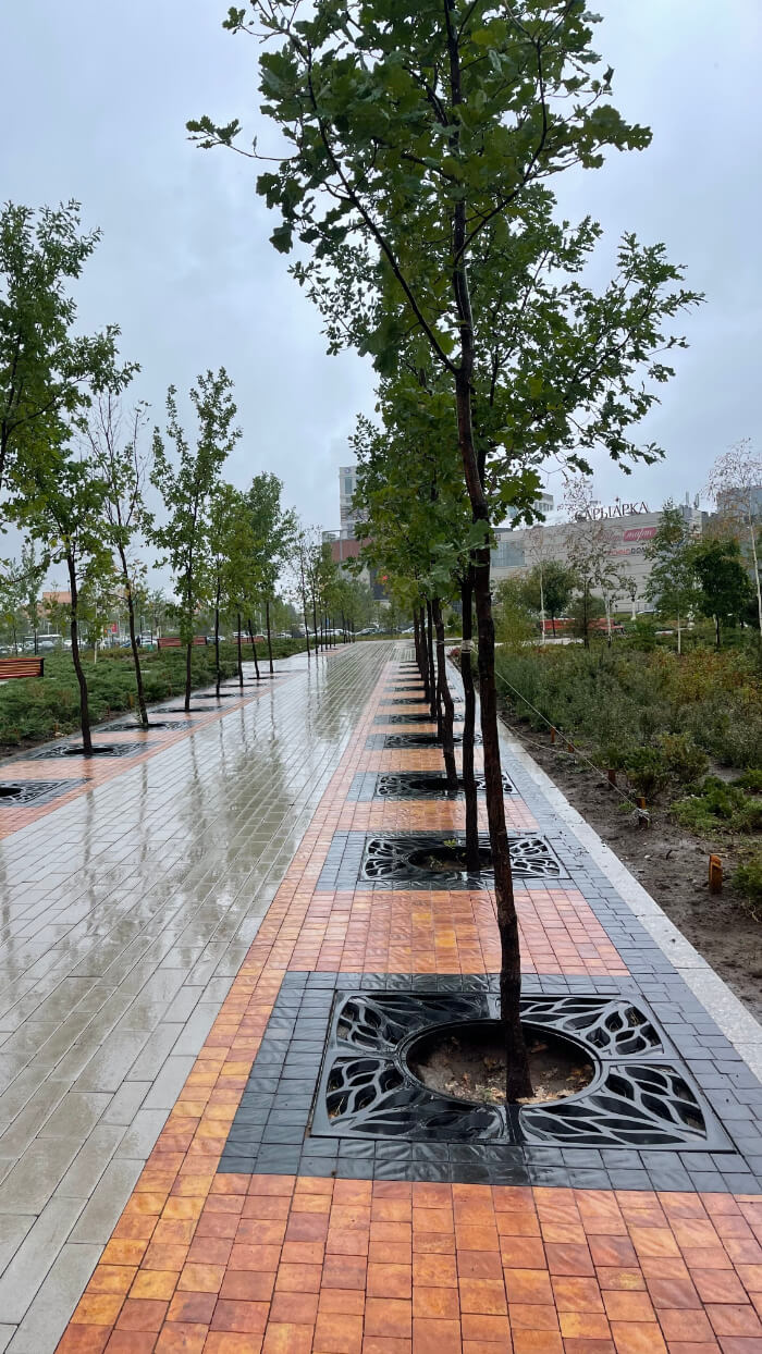 Приствольная решетка для дерева ZKING CRUST 1.2х1.2м Черная в Новомосковске фото