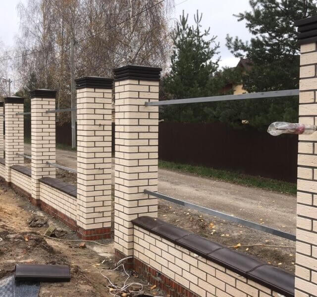 Колпак Zking Бона ХайТек Коричневый на столб 1.5х1.5 кирпича (385х385мм) в Новомосковске фото