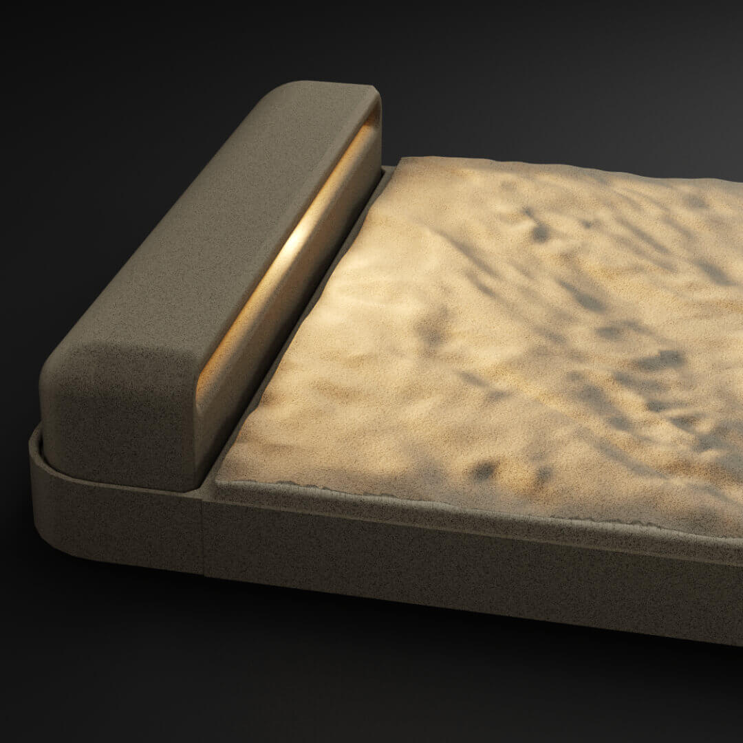 LED Светильник для шаговой плиты STONE Светлая Галька 330х75х98мм Новомосковск фото