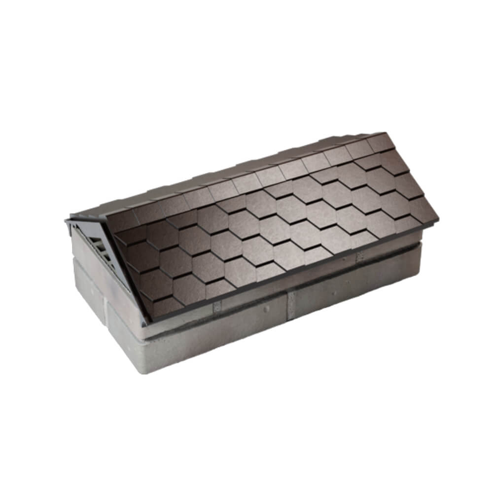 Парапет Zking Эверест Коричневый с посадкой на 1 кирпич (200/225/255мм) в Новомосковске фото