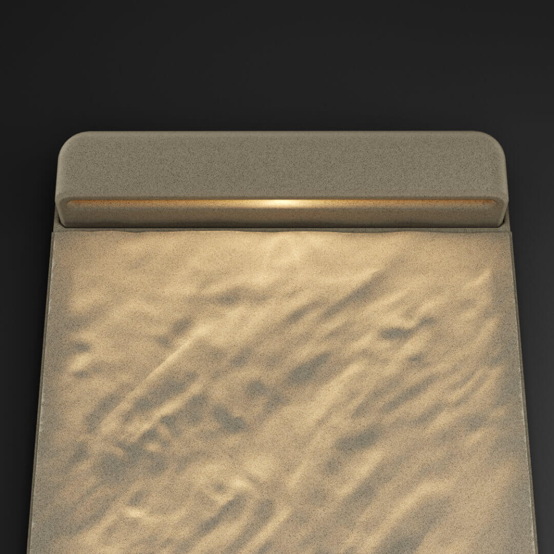 LED Светильник для шаговой плиты STONE Светлая Галька 330х75х98мм в Новомосковске фото