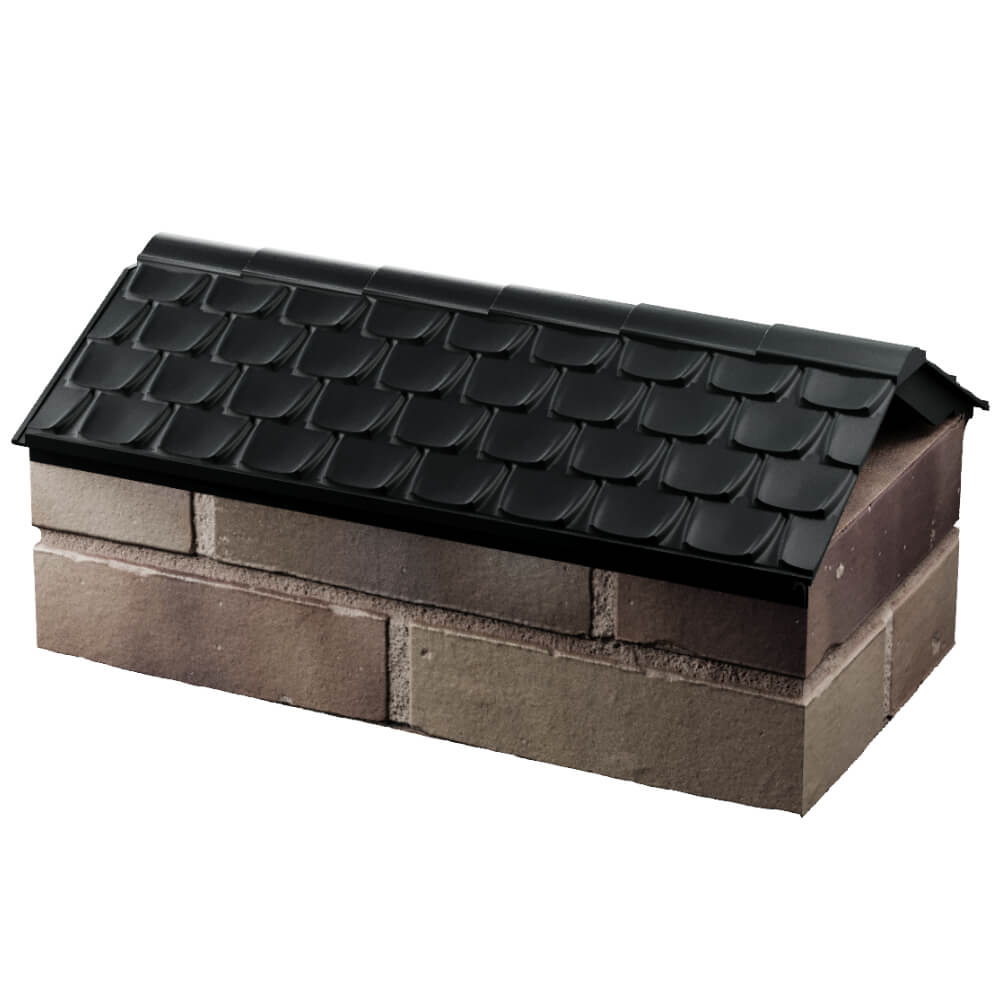 Парапет Zking Эльбрус Черный с посадкой на 1 кирпич (255мм) в Новомосковске фото