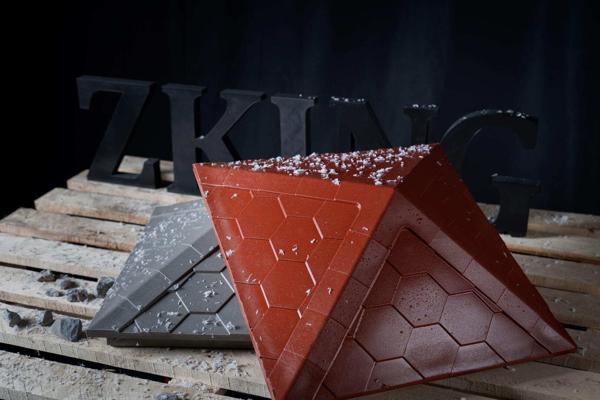 Колпак Zking Эверест Красный на столб 1.5х1.5 кирпича (390х390мм) в Новомосковске фото