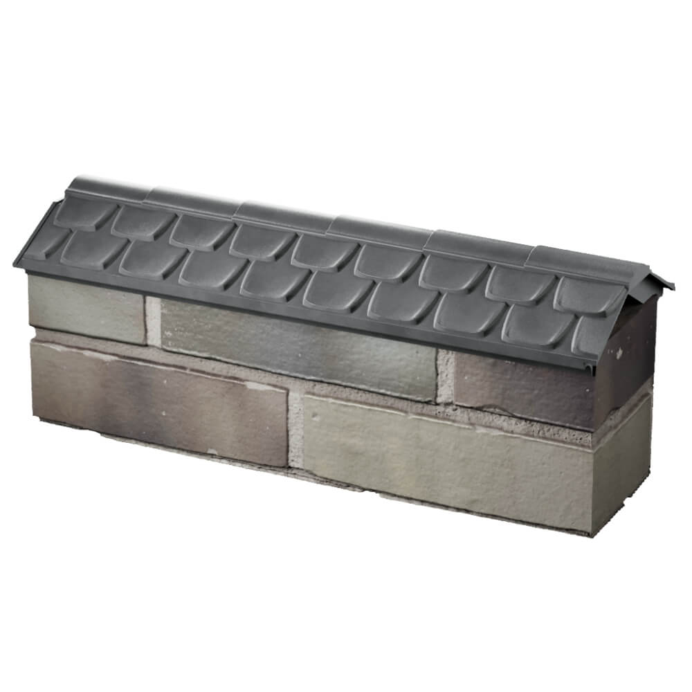 Парапет Zking Эльбрус Серый с посадкой на 0.5 кирпича (130мм) в Новомосковске фото