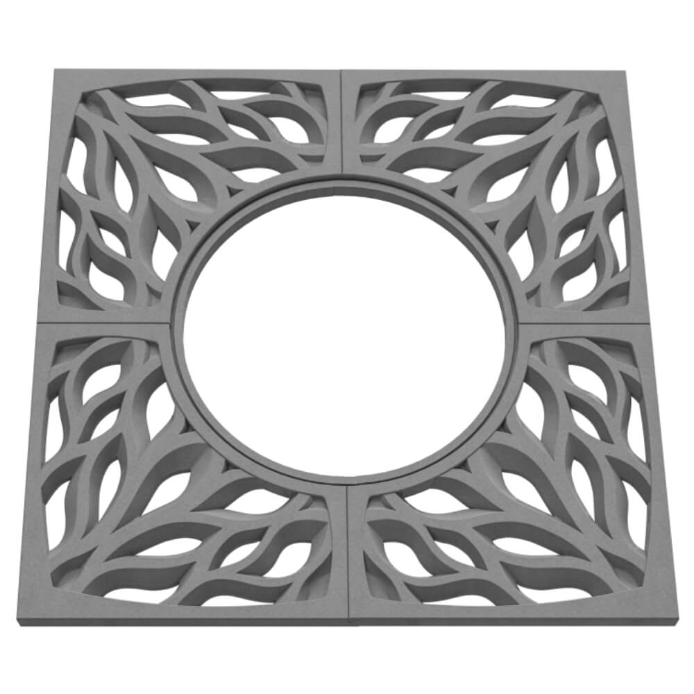 Приствольная решетка для дерева ZKING CRUST 1.2х1.2м Серая в Новомосковске фото