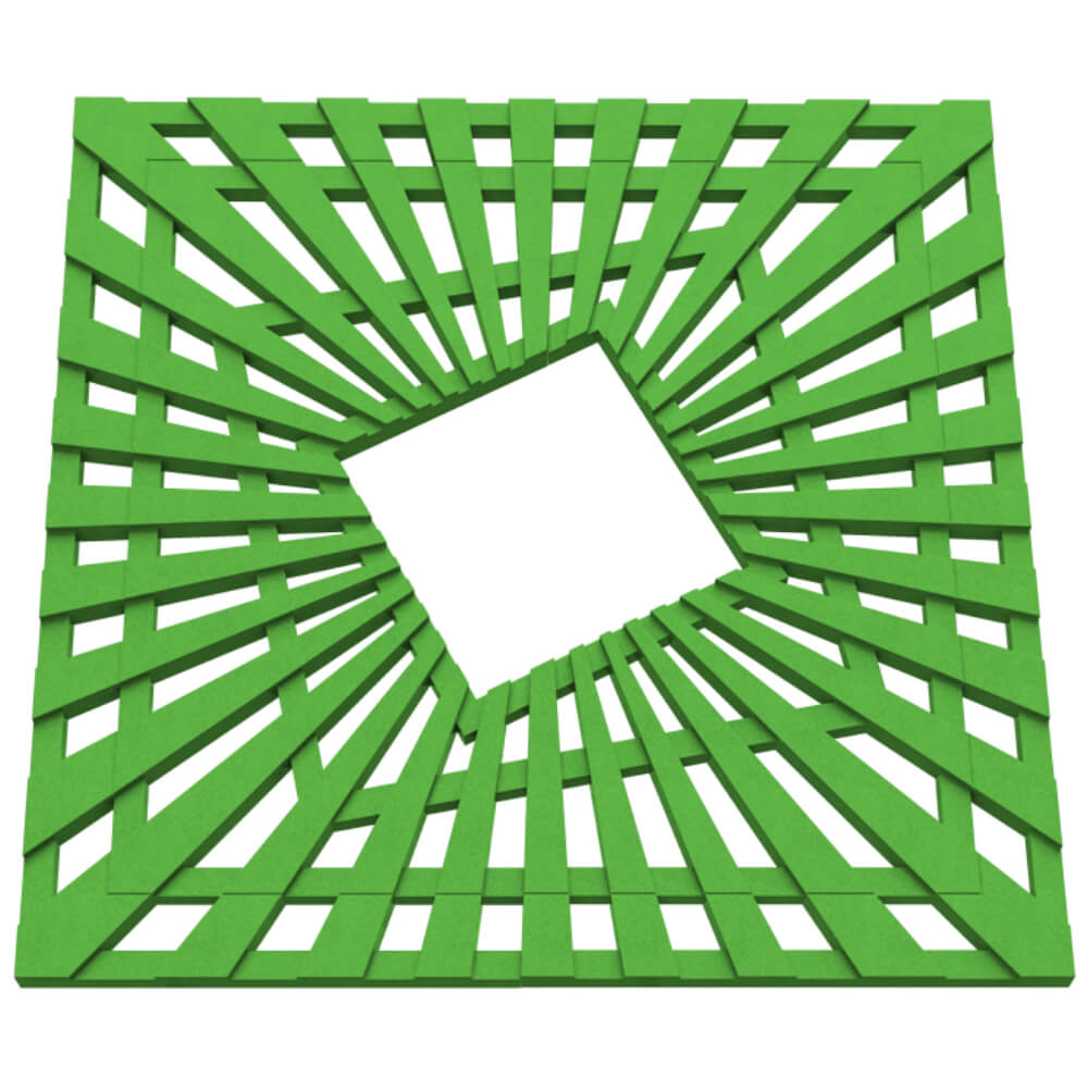 Приствольная решетка для дерева ZKING ATMOSPHERE 1.2х1.2м Зеленая в Новомосковске фото