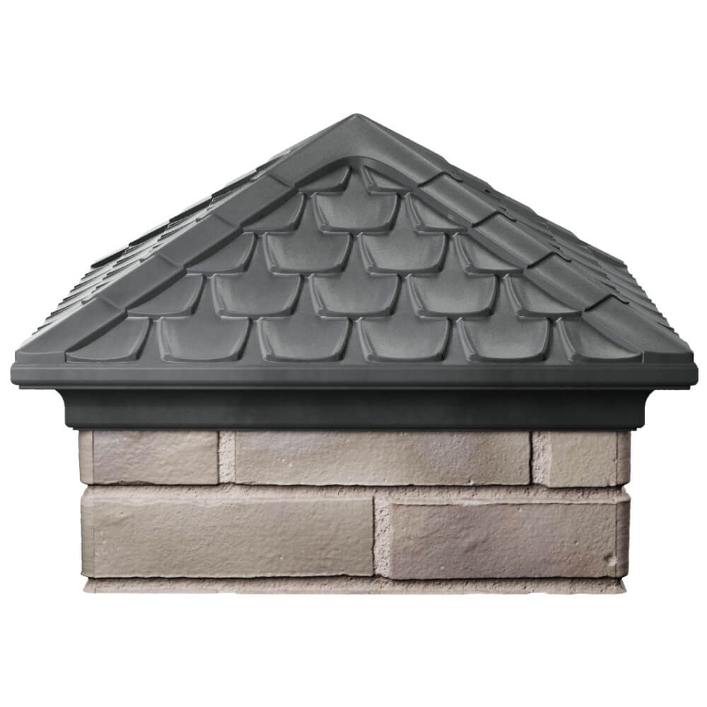 Колпак Zking Эльбрус Серый на столб 1.5х1.5 кирпича (385х385мм) Новомосковск фото