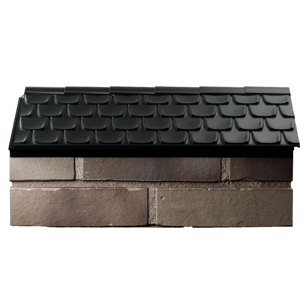 Парапет Zking Эльбрус Черный с посадкой на 1 кирпич (255мм) в Новомосковске фото