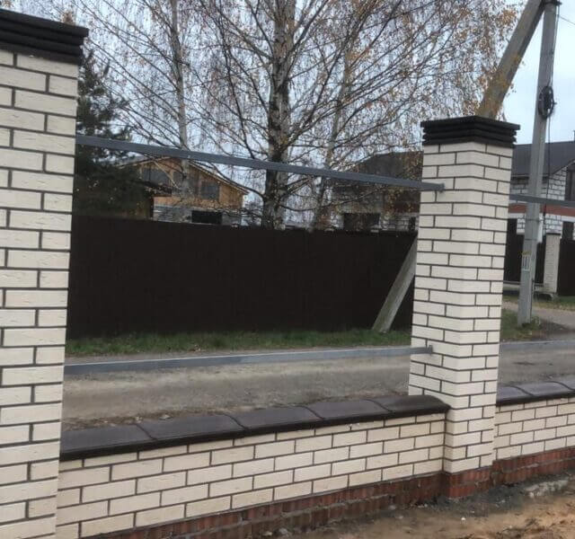 Колпак Zking Бона ХайТек Коричневый на столб 1.5х1.5 кирпича (385х385мм) в Новомосковске фото