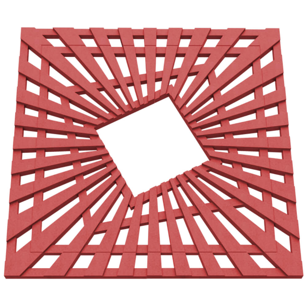 Приствольная решетка для дерева ZKING ATMOSPHERE 1.2х1.2м Красная в Новомосковске фото