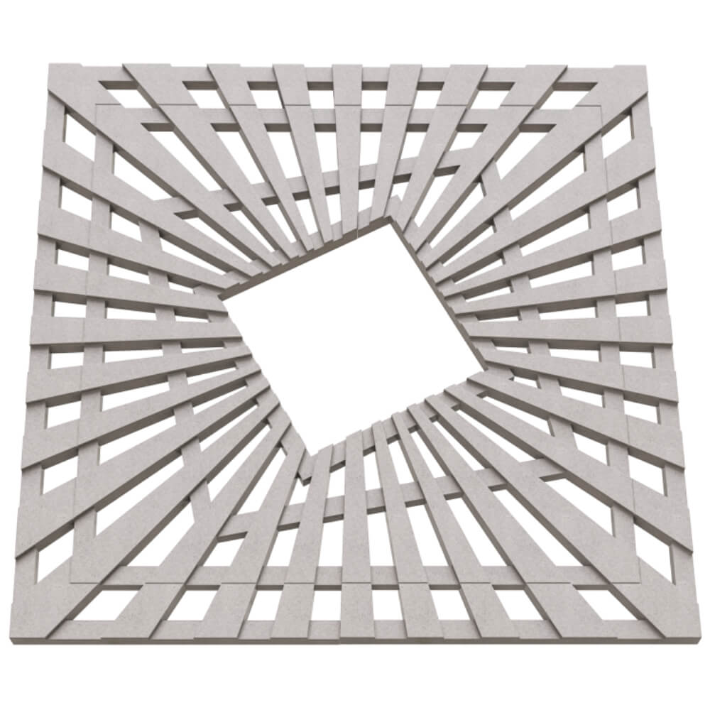 Приствольная решетка для дерева ZKING ATMOSPHERE 1.2х1.2м Бежевая в Новомосковске фото