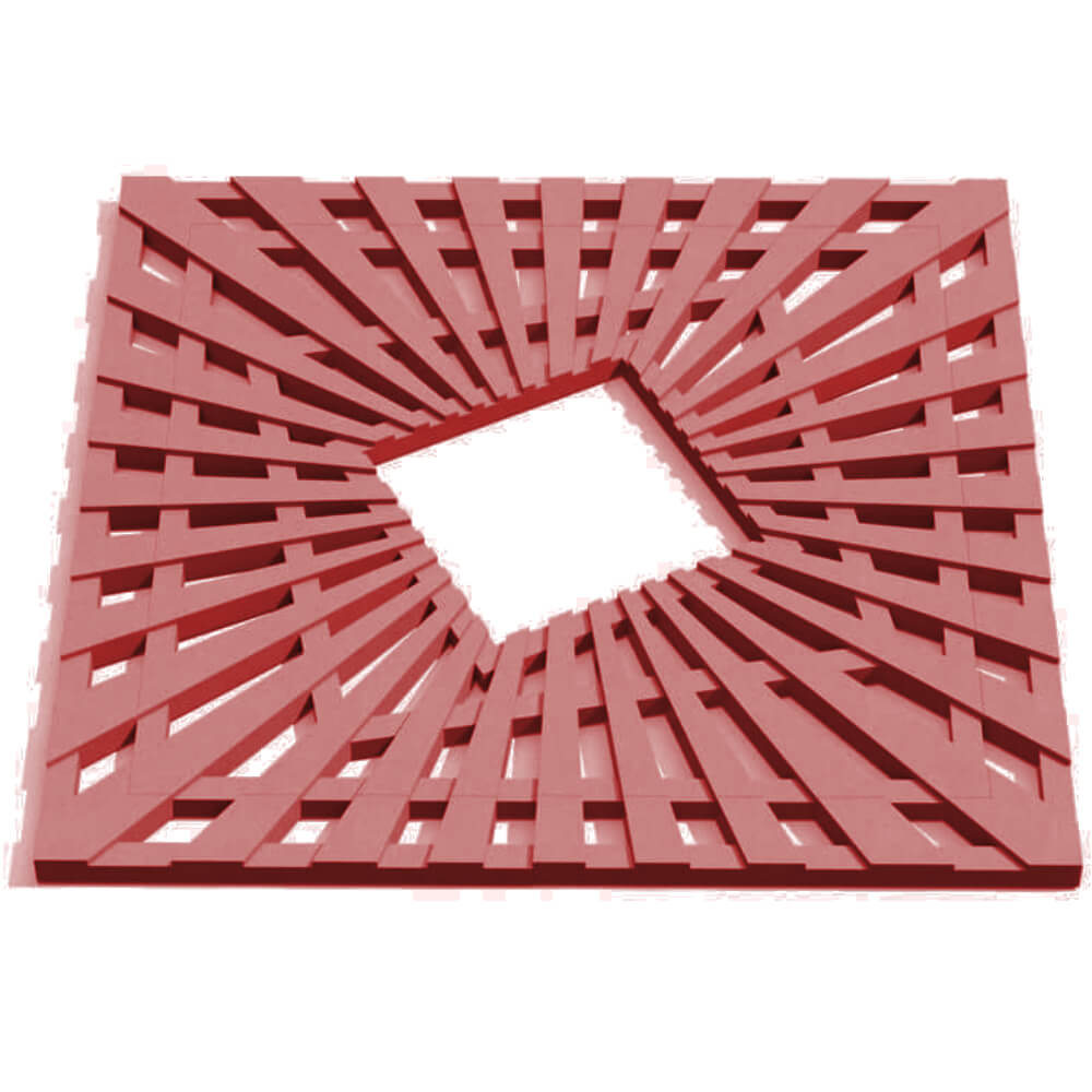 Приствольная решетка для дерева ZKING ATMOSPHERE 1.2х1.2м Красная Новомосковск фото