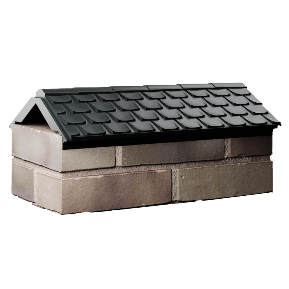 Парапет Zking Эльбрус Черный с посадкой на 1 кирпич (255мм) Новомосковск фото