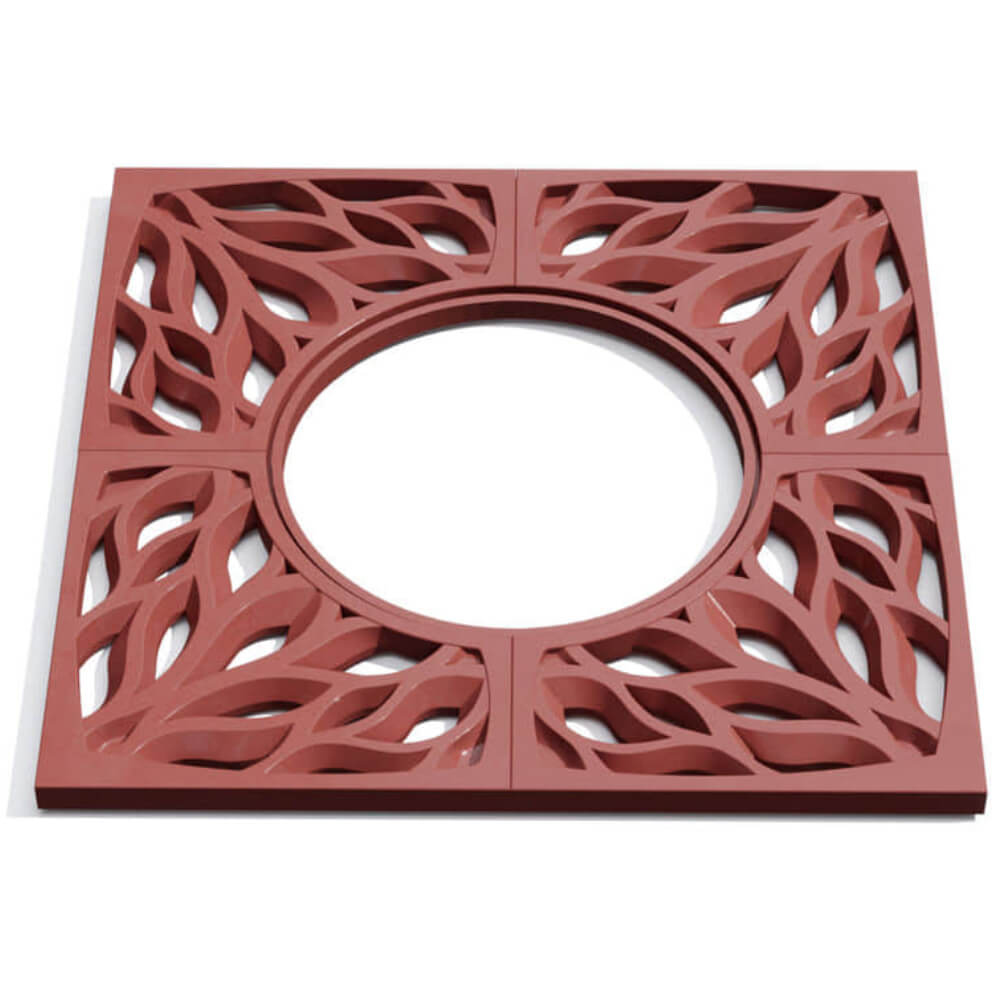 Приствольная решетка для дерева ZKING CRUST 1.2х1.2м Красная Новомосковск фото