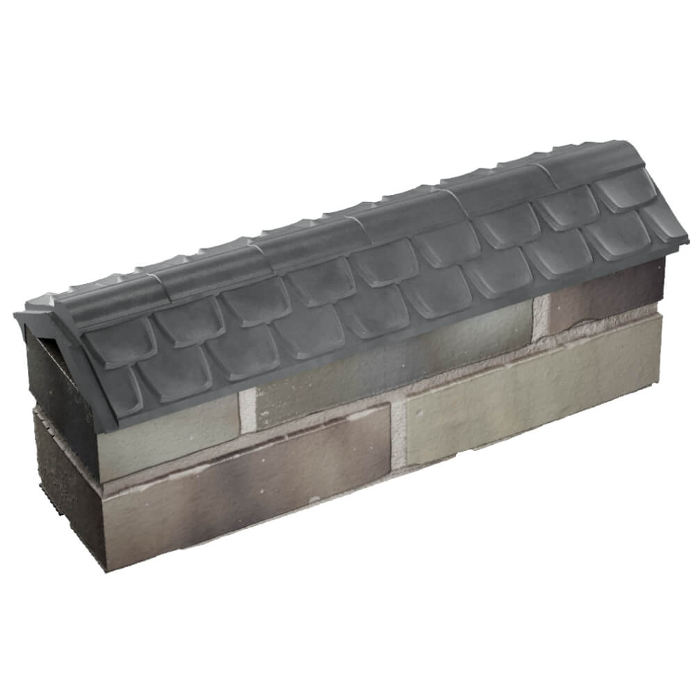 Парапет Zking Эльбрус Серый с посадкой на 0.5 кирпича (130мм) в Новомосковске фото