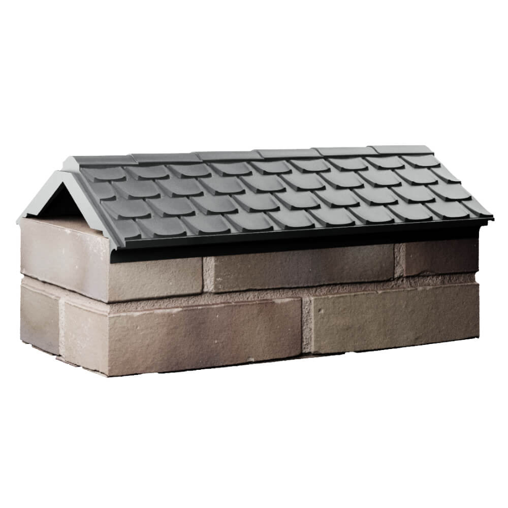 Парапет Zking Эльбрус Серый с посадкой на 1 кирпич (255мм) Новомосковск фото