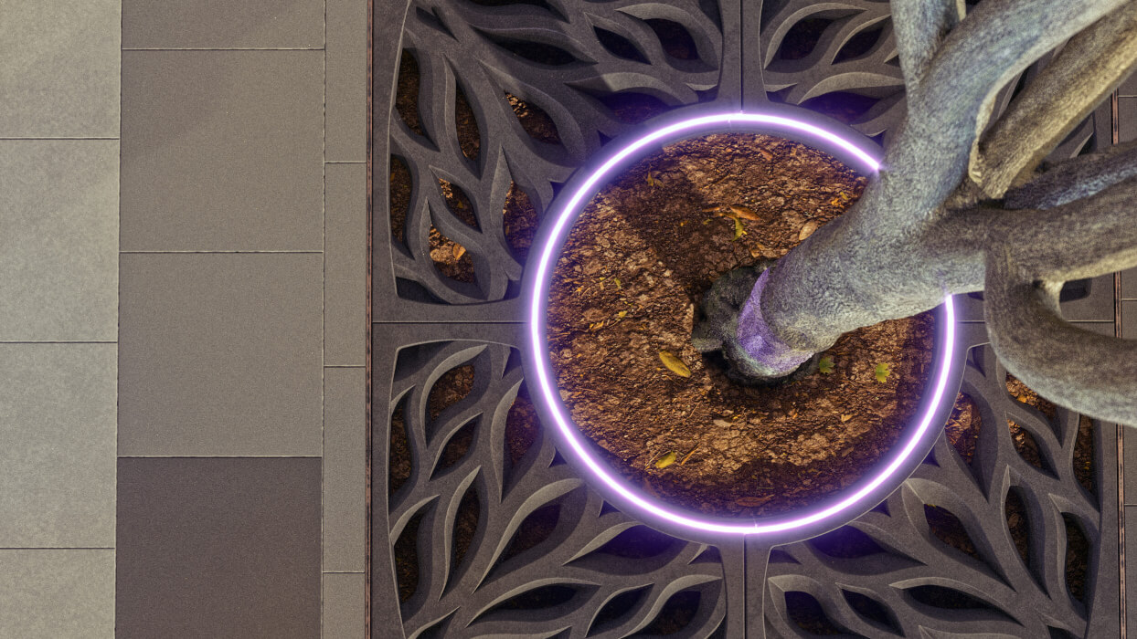 Приствольная решетка для дерева ZKING CRUST 1.2х1.2м Черная в Новомосковске фото