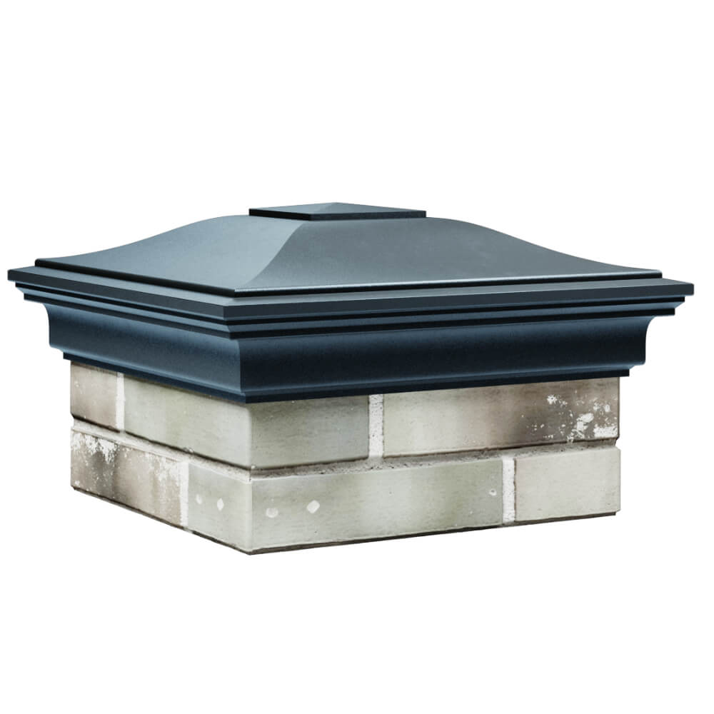 Колпак Zking Монблан Серый на столб 1.5х1.5 кирпича (385х385мм) в Новомосковске фото