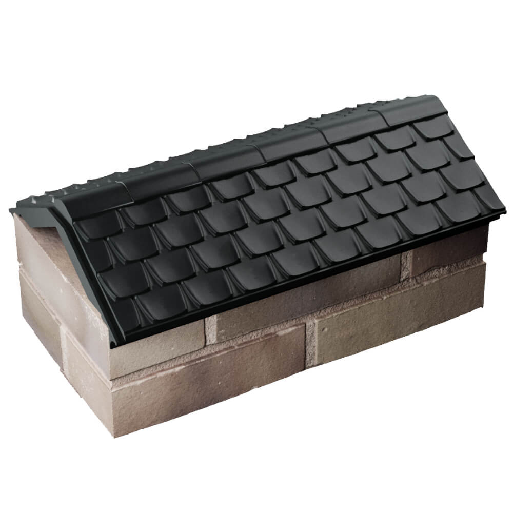 Парапет Zking Эльбрус Черный с посадкой на 1 кирпич (255мм) в Новомосковске фото