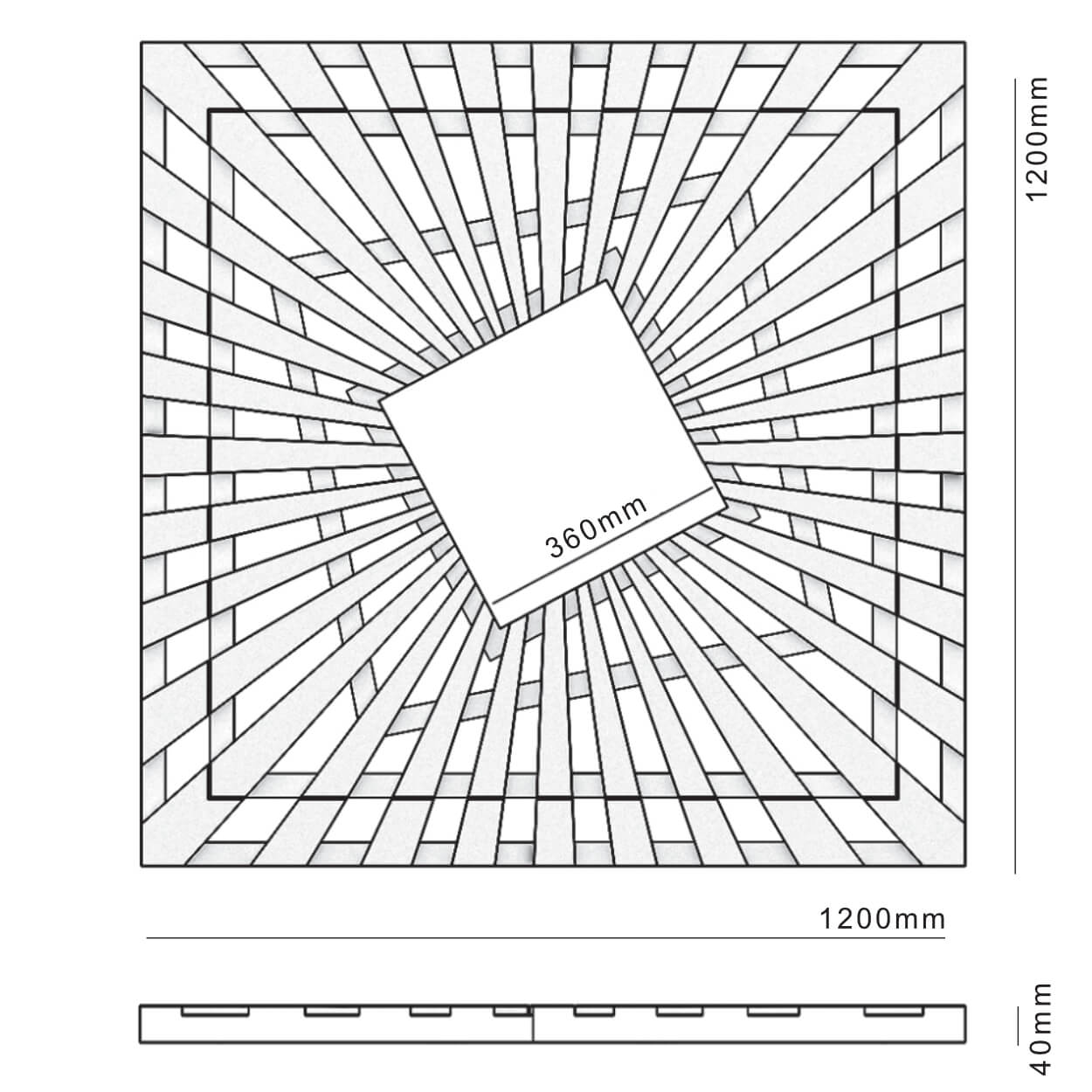 Приствольная решетка для дерева ZKING ATMOSPHERE 1.2х1.2м Бежевая в Новомосковске фото