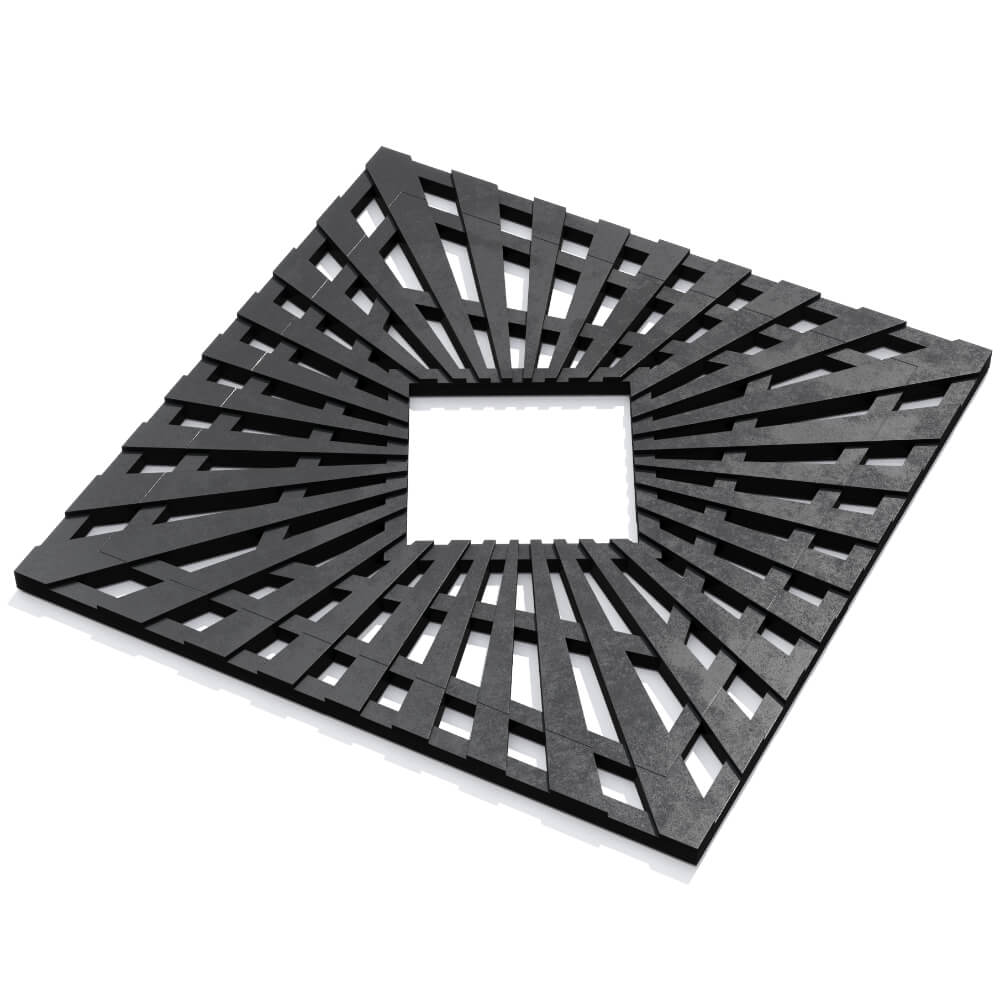 Приствольная решетка для дерева ZKING ATMOSPHERE 1.2х1.2м Черная в Новомосковске фото