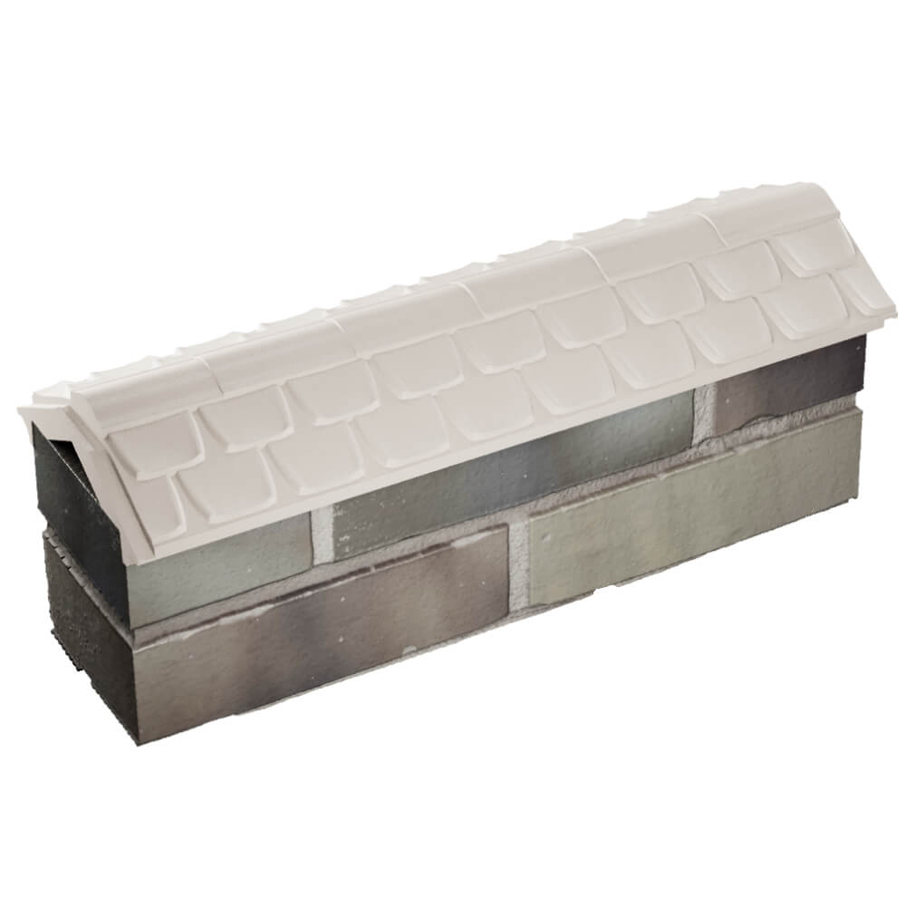 Парапет Zking Эльбрус Бежевый с посадкой на 0.5 кирпича (130мм) в Новомосковске фото