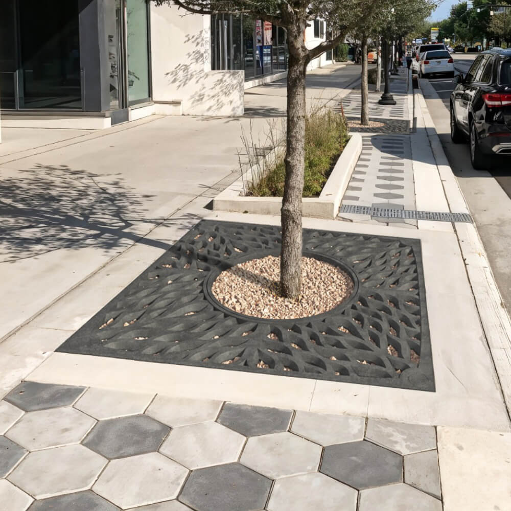 Приствольная решетка для дерева ZKING CRUST 2х2м Черная в Новомосковске фото