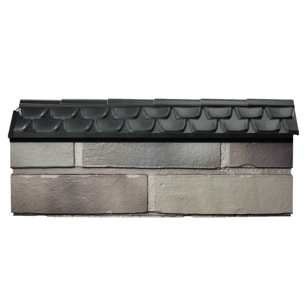 Парапет Zking Эльбрус Черный с посадкой на 0.5 кирпича (130мм) в Новомосковске фото